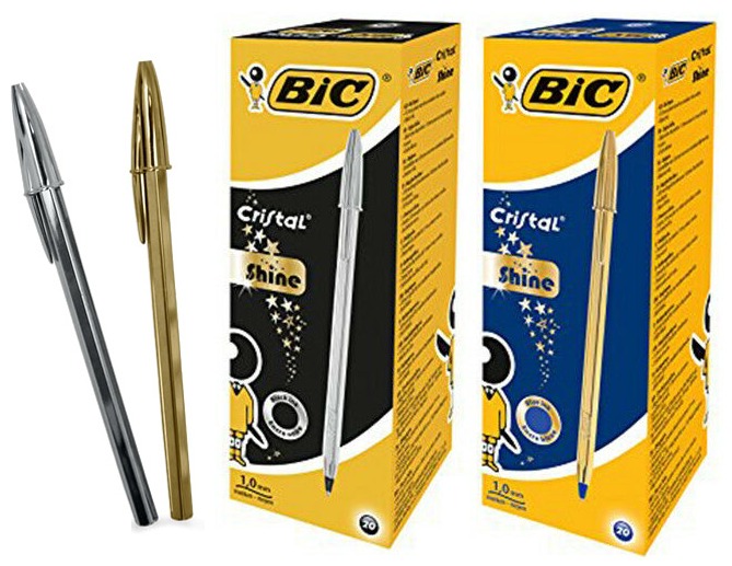 Bolígrafo Bic Cristal Shine